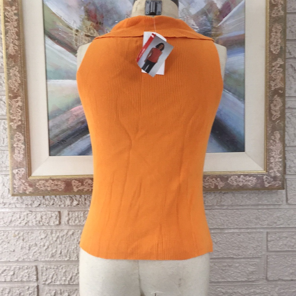 Pierre Cardin Slouch Neck Stretch Ribbed Knit Top - Picture 4 of 12